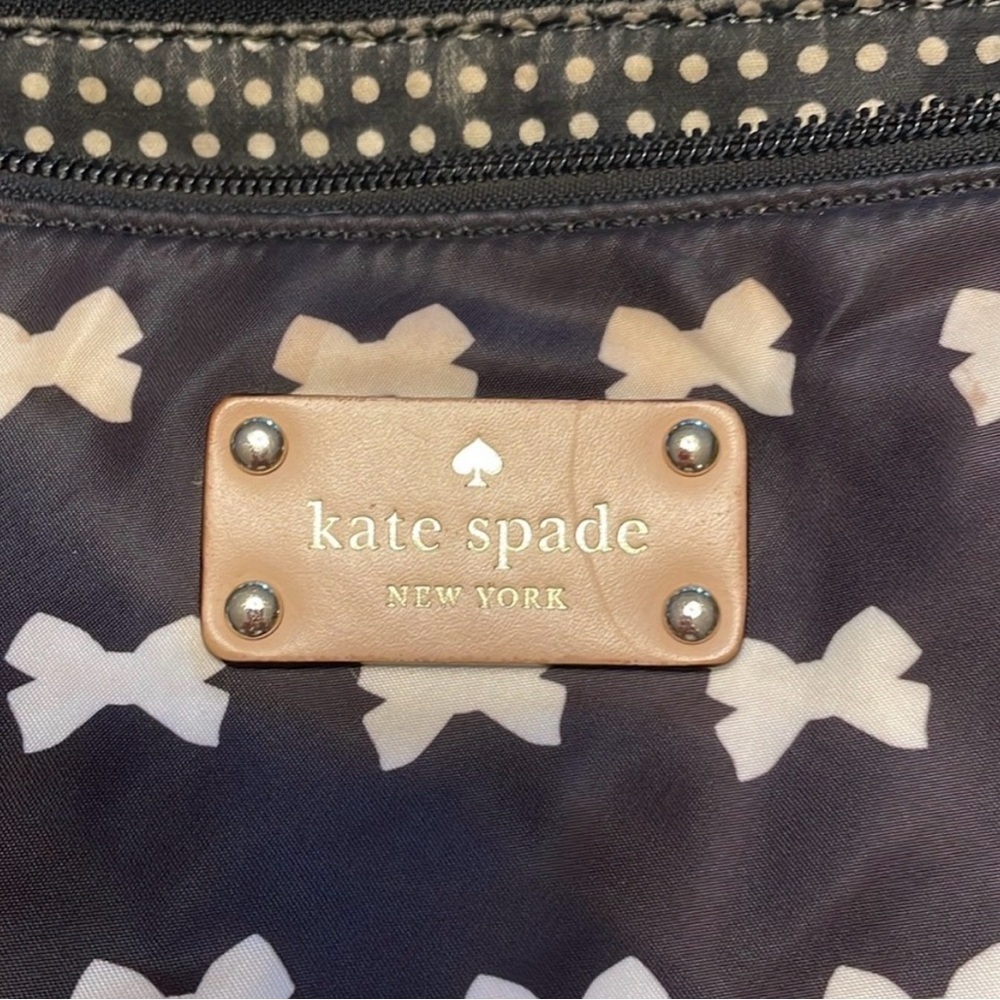 Kate Spade Black and White Bow Tote - Picture 3 of 7